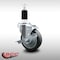 Service Caster 4'' SS Thermoplastic Rubber Swivel 1-3/8'' Expanding Stem Caster with Brake SCC-SSEX20S414-TPRB-TLB-138 - alternate 4
